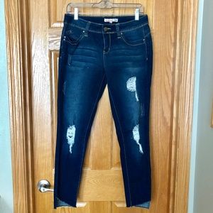 7/8 length ankle skinny jeans